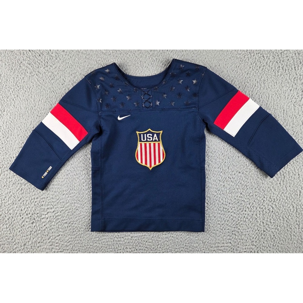 Team USA Nike IIHF Olympic United States Hockey Jersey Kids Toddler Boys Size 3T